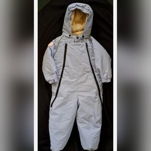 MAYBELL STUDIO ONE PIECE SNOWSUIT BLUE SIZE 3T- 4T.